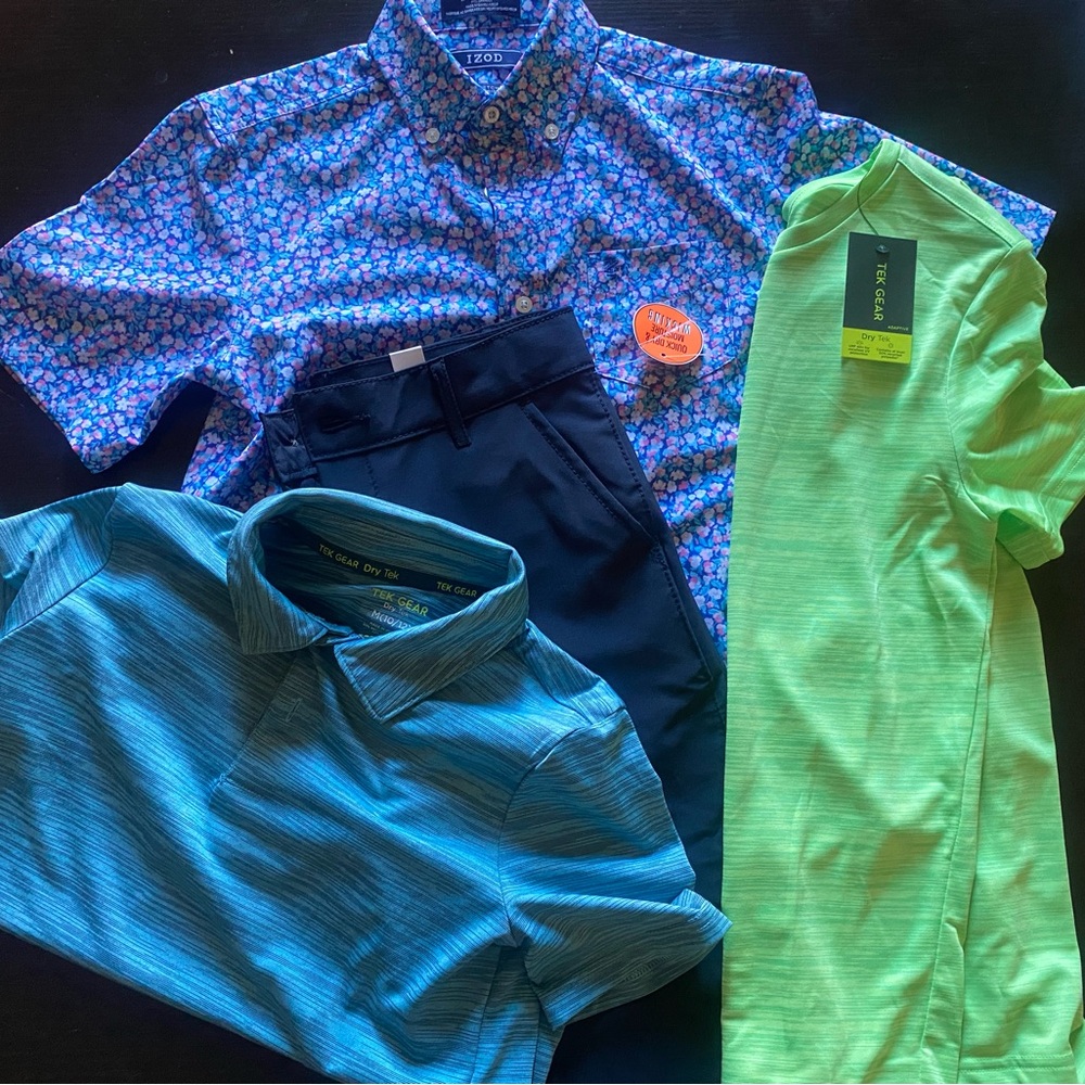 Set Of 4 Boy’s Size 10/12 Medium Izod Tek Gear Place